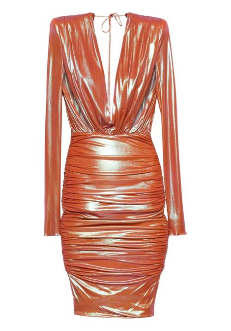 Abito con drappeggio in arancione Alexandre vauthier - donna ALEXANDRE VAUTHIER | 241DR2064TNGRN